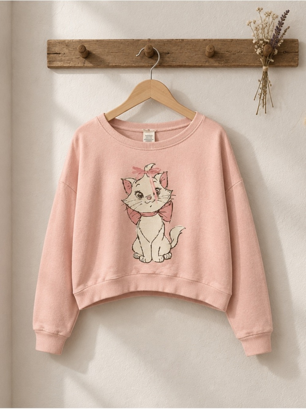 Disney The Aristocats Marie ~ Cropped Sweatshirt ~ Women’s XL